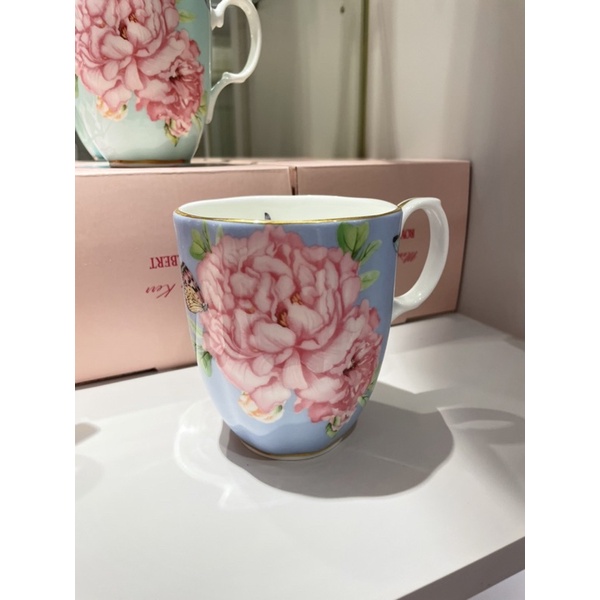 Royal Albert 英國皇室瓷器  預購Miranda Kerr 系列 紫藍 茶杯碟組