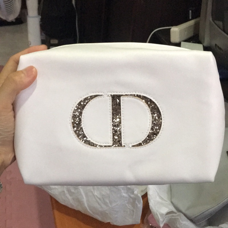 Dior白色化妝包