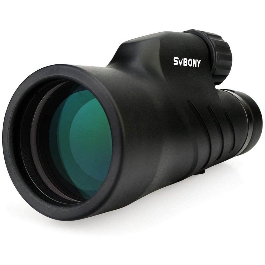 Svbony SV45單筒望遠鏡高清防水BAK4棱鏡 FMC鍍膜用於觀鳥露營旅行12x50 / 10X50