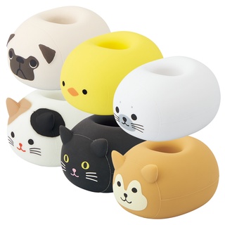 【現貨】日本進口 LIHIT LAB. A-7806 PuniLabo 動物造型 筆座 筆插