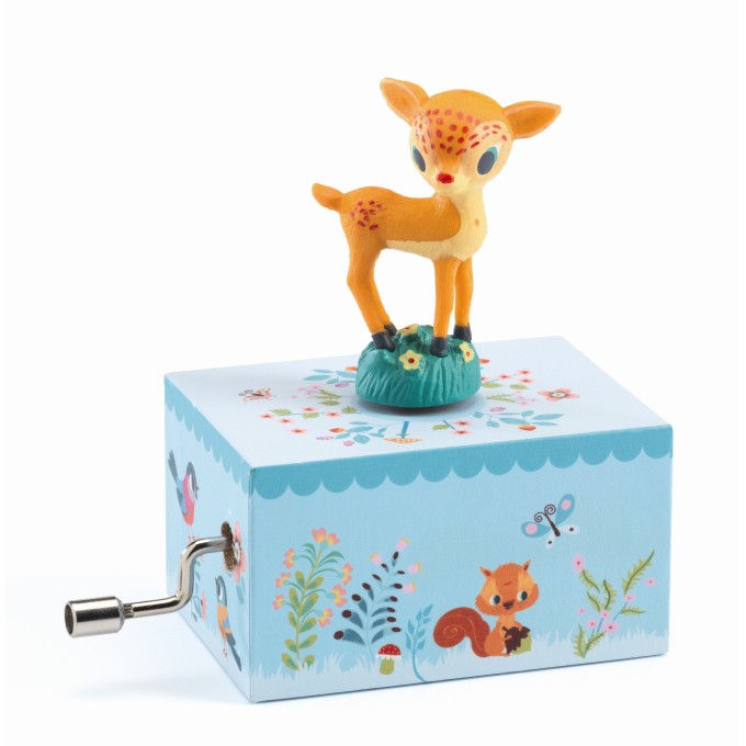 PGY | DJECO 智荷木製音樂盒 小鹿散步 | 蒲公英婦嬰用品