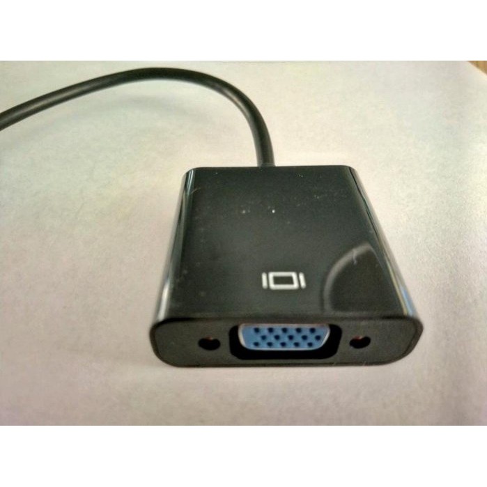 免插電 VGA電腦螢幕轉換器 HDMI轉VGA 轉接器 轉接盒 支援1080p 轉接線  (不含音源輸出)