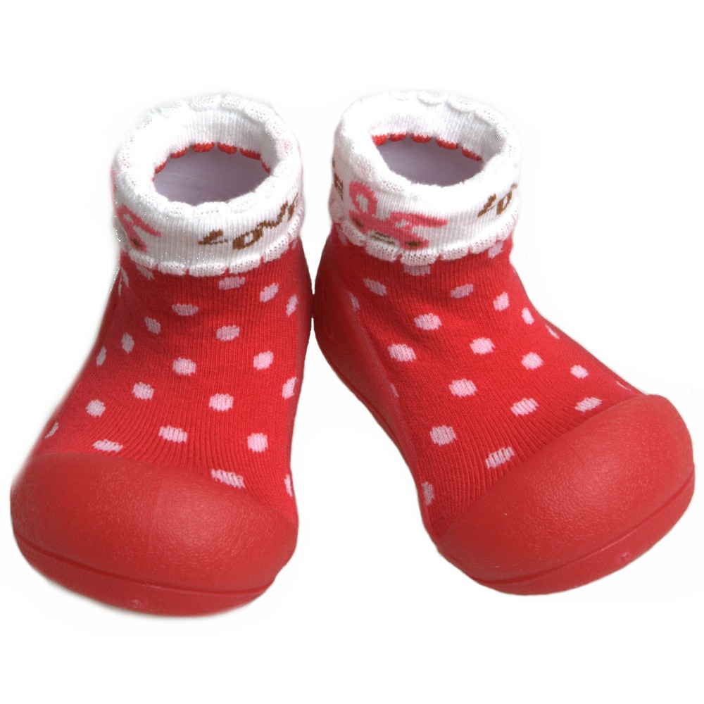 韓國Attipas-快樂學步鞋-草莓甜心-襪型鞋