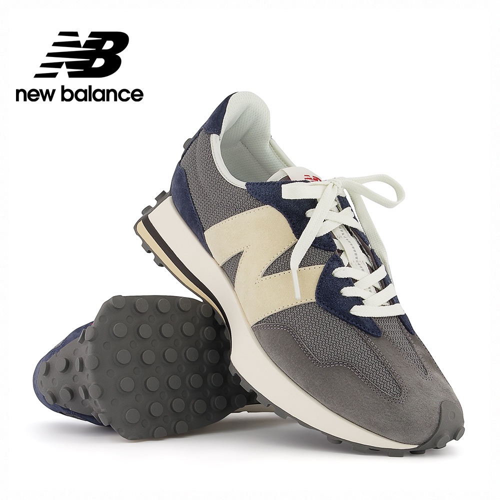 【New Balance】 NB 復古運動鞋_中性_灰藍色_MS327MD-D楦 (IU著用款) 327