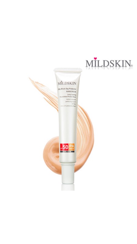 ｛全新現貨火速出貨！｝【MILDSKIN】SPF50潤色無感防曬粉底