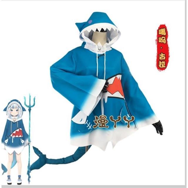 一覽芳華服飾Hololive噶嗚·古拉cos虛擬偶像Vtuber小鯊魚cospaly服裝