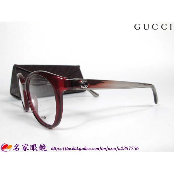 《名家眼鏡》GUCCI 性感微透設計紅色光學膠框GG3698 IPU 【台南成大店 】