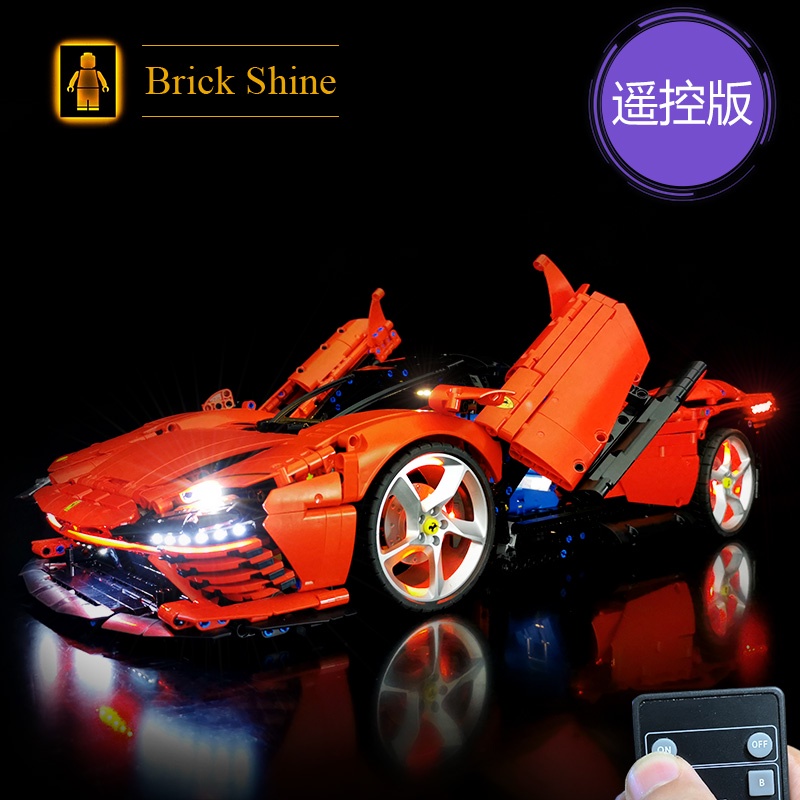 現貨【BRICK SHINE】【燈組】無主體 適用 樂高 LEGO 42143 法拉利  SP3 遙控版 BS燈組