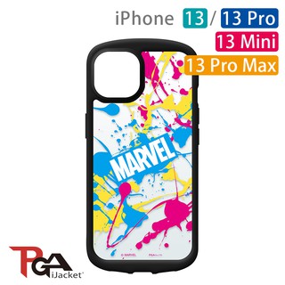 【日本PGA】iPhone 13/13 Pro/13 Mini/13 Pro Max 漫威 軍規9H玻璃殼-漫威Logo