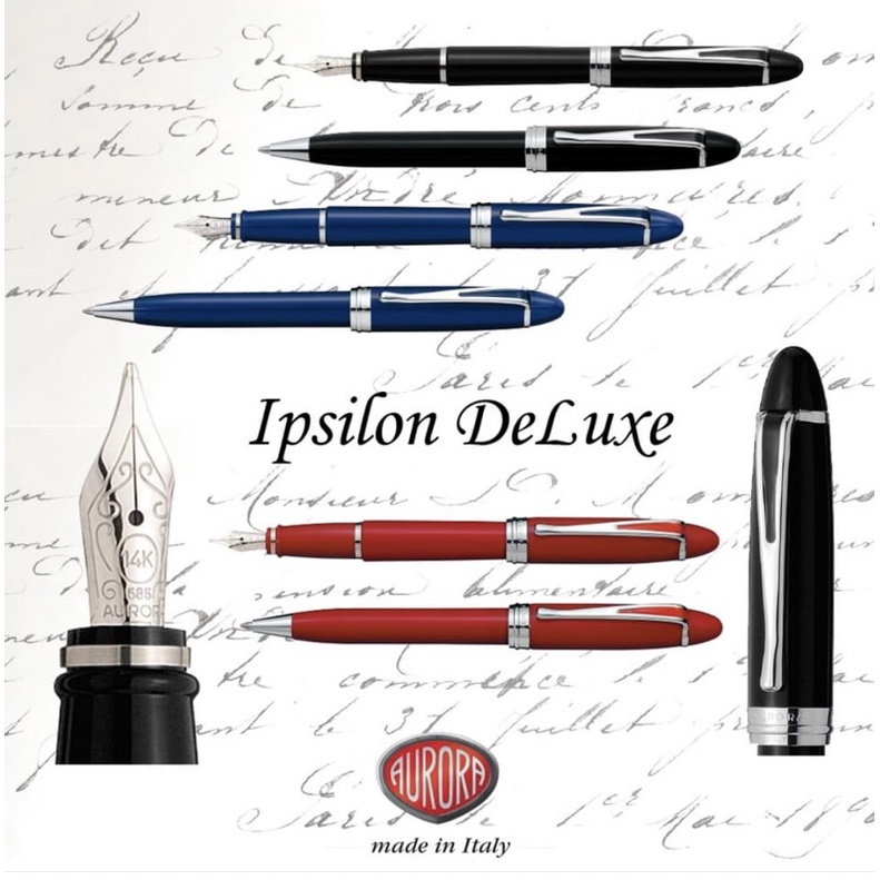 [ 筆來筆趣Pen101] Aurora Ipsilon 黎明鋼筆 舒適龍 14K尖 EF～B