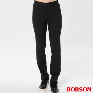 BOBSON 男款斜口袋彈性直筒褲(1176-87)