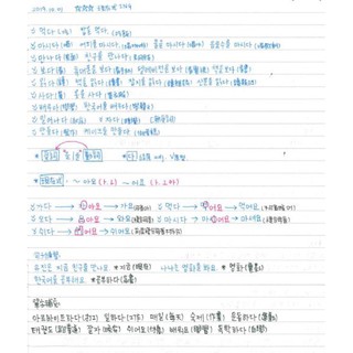 首爾大學 韓國語1A-1B各課筆記(電子檔）