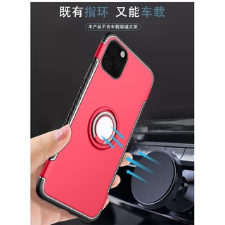 iPhone 11 Pro Max 防摔 防滑鋼鐵人手機殼 保護殼 保護套 指環可吸磁支架 IPhone附指環扣站立軟殼