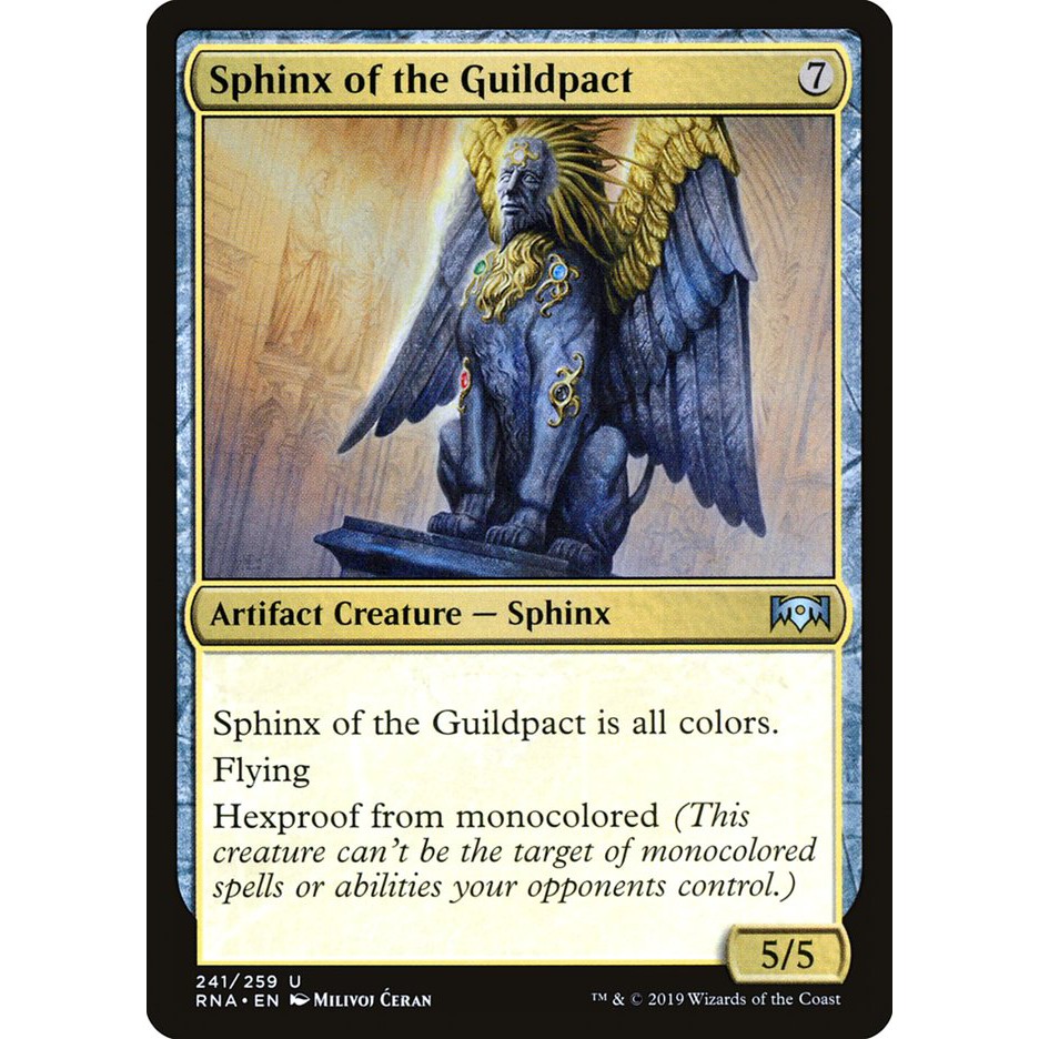 Mtg 魔法風雲會效忠拉尼卡 241 閃u 十會盟史芬斯sphinx Of The Guildpact 蝦皮購物