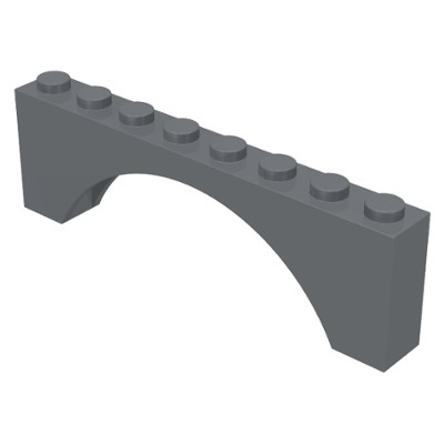 玩樂趣 LEGO樂高 16577 深灰色 1*8*2 拱型磚 (B3)