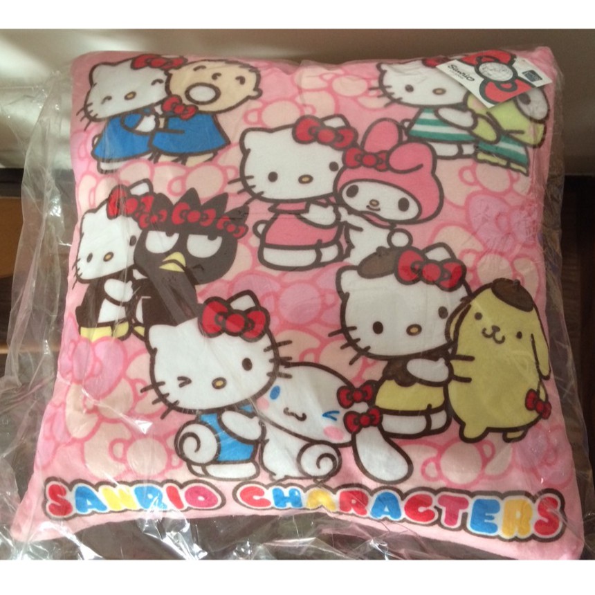 (全新)三麗鷗家族方型抱枕(Hello Kitty/美樂蒂/大耳狗/布丁狗/酷企鵝)
