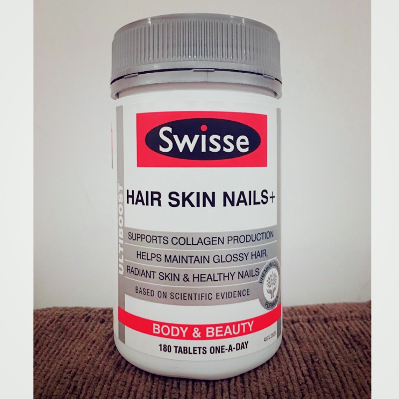 澳洲代購 Swisse Ultiboost Hair Skin Nails+ 膠原蛋白180顆