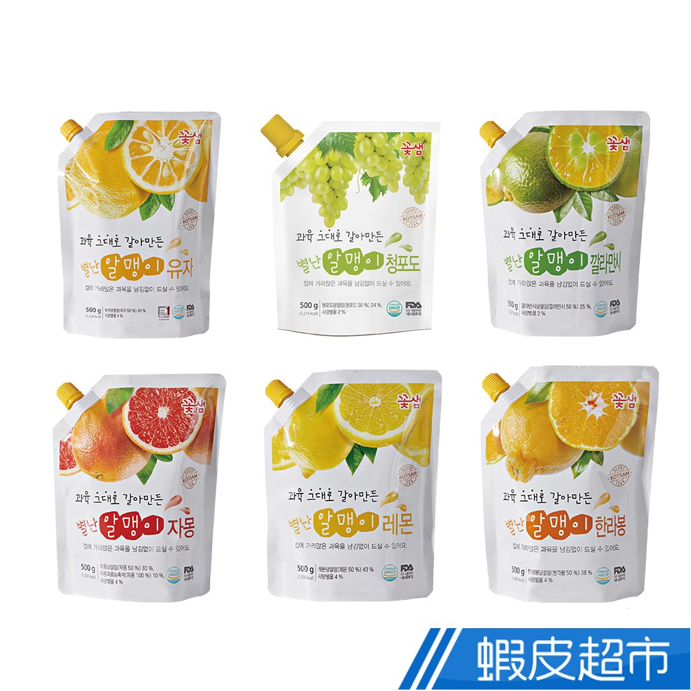 韓味不二 韓國花泉 袋裝 蜂蜜茶果醬 (500g/袋) 沖調果醬 廠商直送