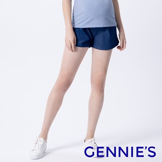 【Gennies 奇妮】清新單寧短褲-深藍(T4H15)