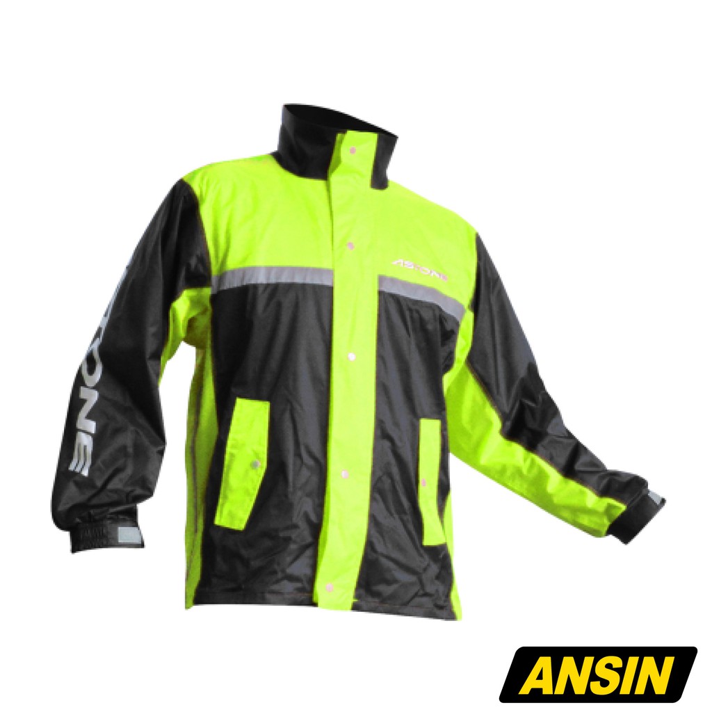 ASTONE 兩件式雨衣 RA-502 運動型雨衣 黑/螢光黃 透氣 防風 防水 機車雨衣