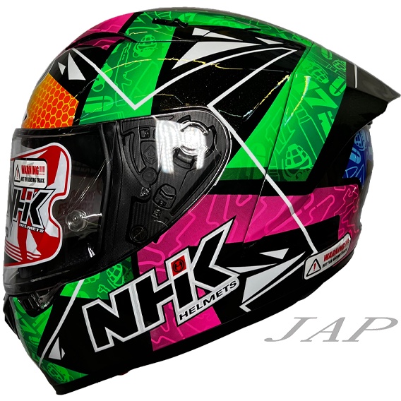 NHK GP-R Tech KA17 #4 Brno黑綠 選手帽 全罩式安全帽