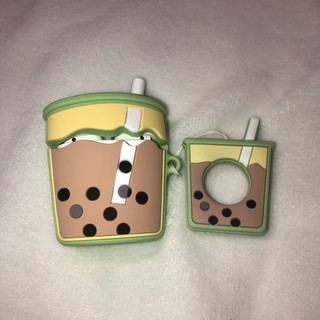 綠色珍珠奶茶AirPods1/2殼 保護套