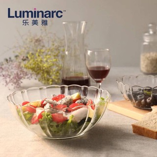 ●綠綠精品●「附發票」法國樂美雅強化蓮花碗10-23cm尺寸~ 強化玻璃沙拉碗/調理碗✰玻璃碗✰現貨