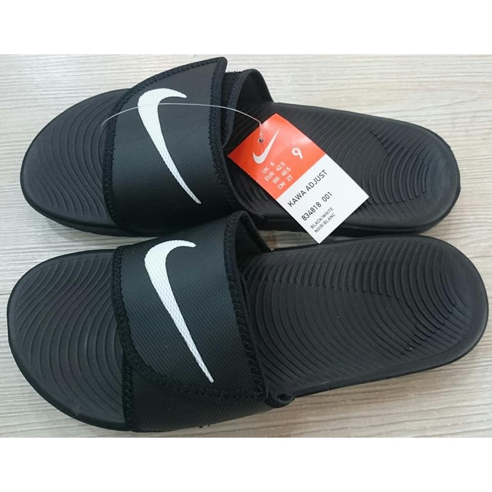 缺貨 2017 NIKE KAWA ADJUST SLIDE SANDAL 魔鬼氈 運動 拖鞋 黑 834818-001