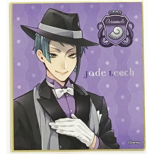 二手 日版 迪士尼扭曲樂園扭曲仙境twisted Wonderland Jade Leech 色紙 蝦皮購物