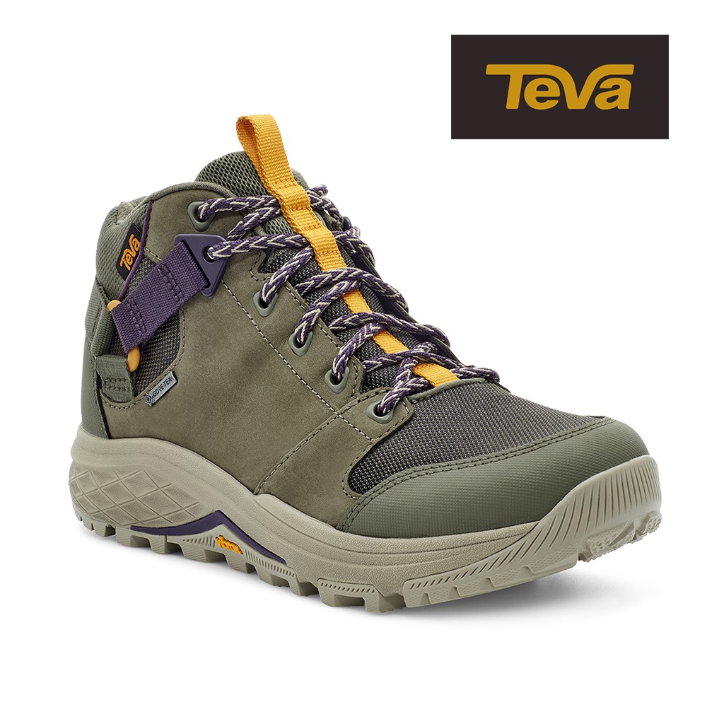 【TEVA】女 Grandview GTX 高筒防水黃金大底郊山鞋/登山鞋-橄欖綠 (原廠現貨)