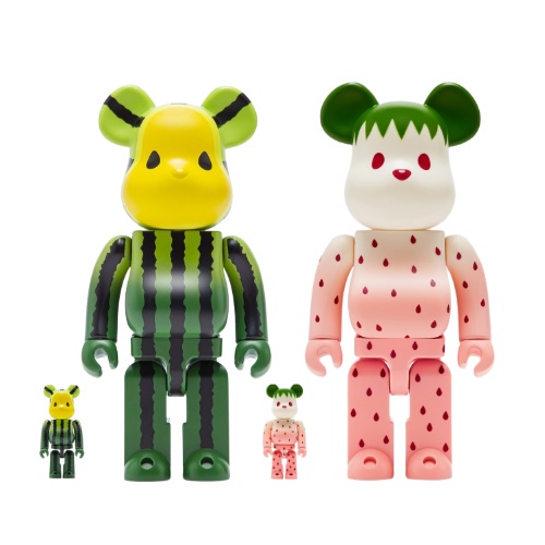 [HMHD] BE@RBRICK 庫柏力克熊 積木熊 CLOT 水果系列 西瓜 + 草莓 100% 400％