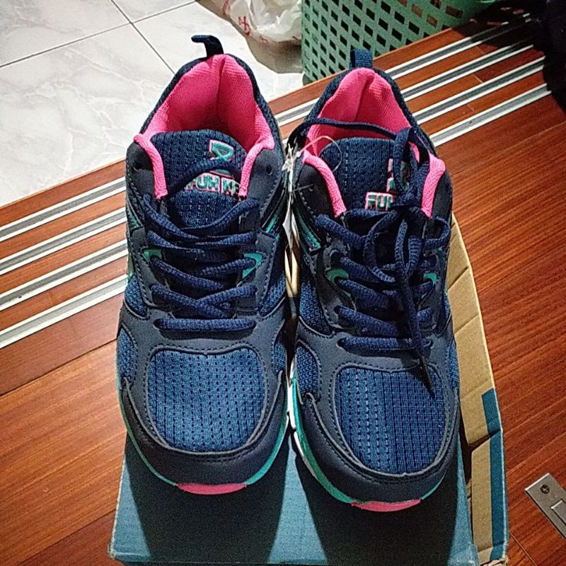 FUH KEH 藍粉色氣墊運動鞋 24 似 Nike Air Max