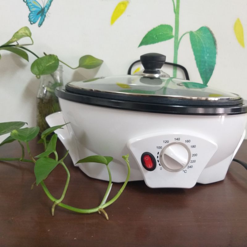 二手的 爆米花機 咖啡烘焙機家用烘豆機小型迷你花生堅果電動烘焙器具玉米爆米花機-HAONAN家居