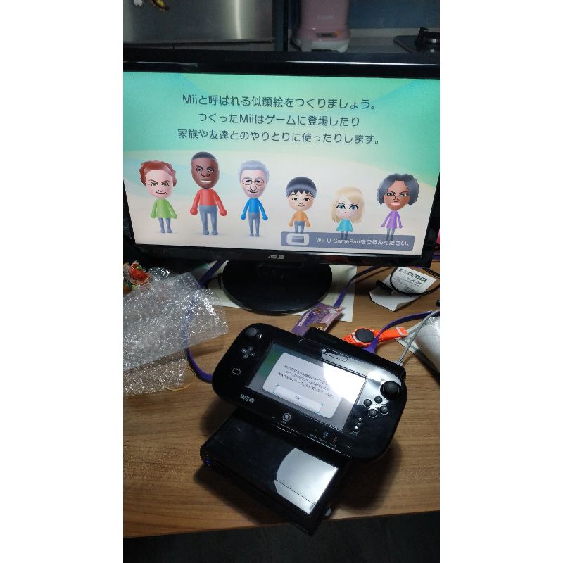 無盒裝 二手wii U 黑色整組操作正常 蝦皮購物