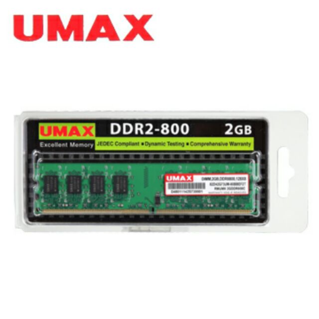 UMAX DDR2-800 4GB 力晶顆粒