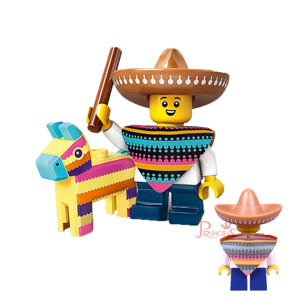 公主樂糕殿 樂高 LEGO 71027 20代 人偶包 1號 墨西哥 打糖果 皮納塔 男孩