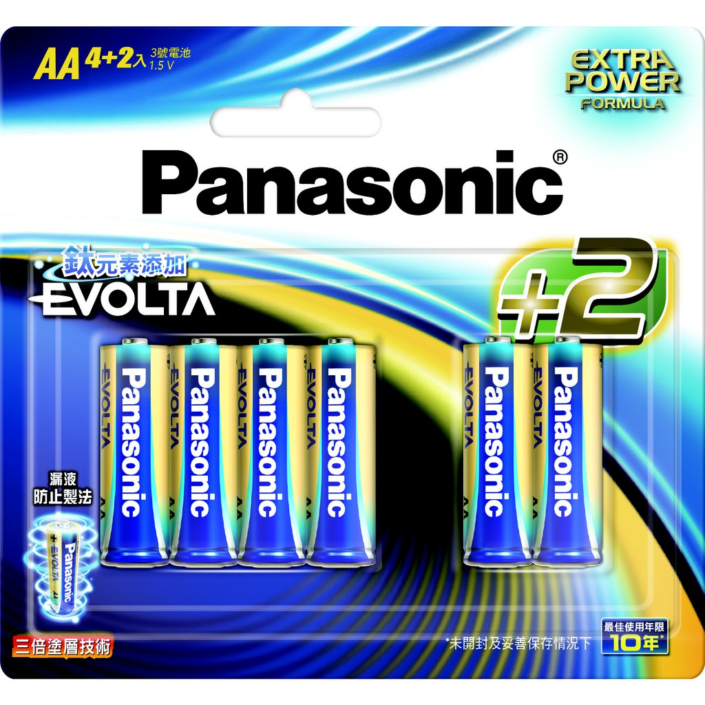 ★下單贈★&lt;不挑電器&gt;國際牌 Panasonic EVOLTA鈦元素鹼性電池 3號電池 AA  4+2入&lt;共六粒電池&gt;
