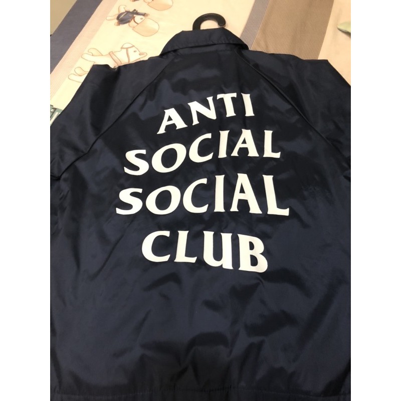 [二手］Anti Social Social Club ASSC coach jacket 教練外套 深藍S
