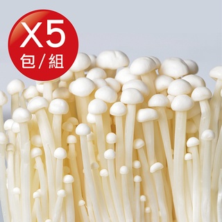 【盛花園蔬果】台灣金針菇 (200g/包，5包/組、10包/組可任選)