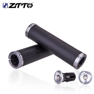 Ztto 1 對 MTB 山地自行車車把把手 AG114 AG115 纖維皮革城市自行車公路自行車車把套把手把手軟防震