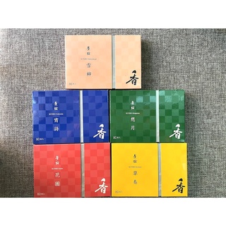 現貨 日本松榮堂薰路 雪柳 花圃 草奏 想月 宵詩 本入盒裝 附香立 櫻花薔薇草木梅李花香 蝦皮購物