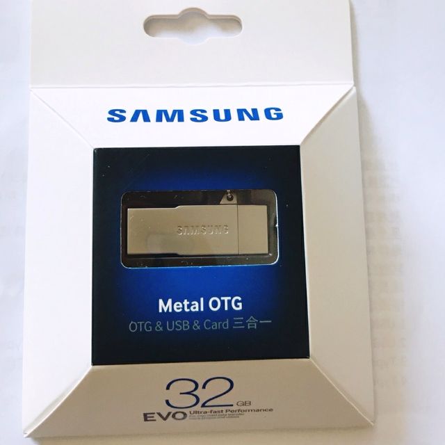 (現貨)Samsung metal OTG 原廠 三合一隨身碟 32G 銀色