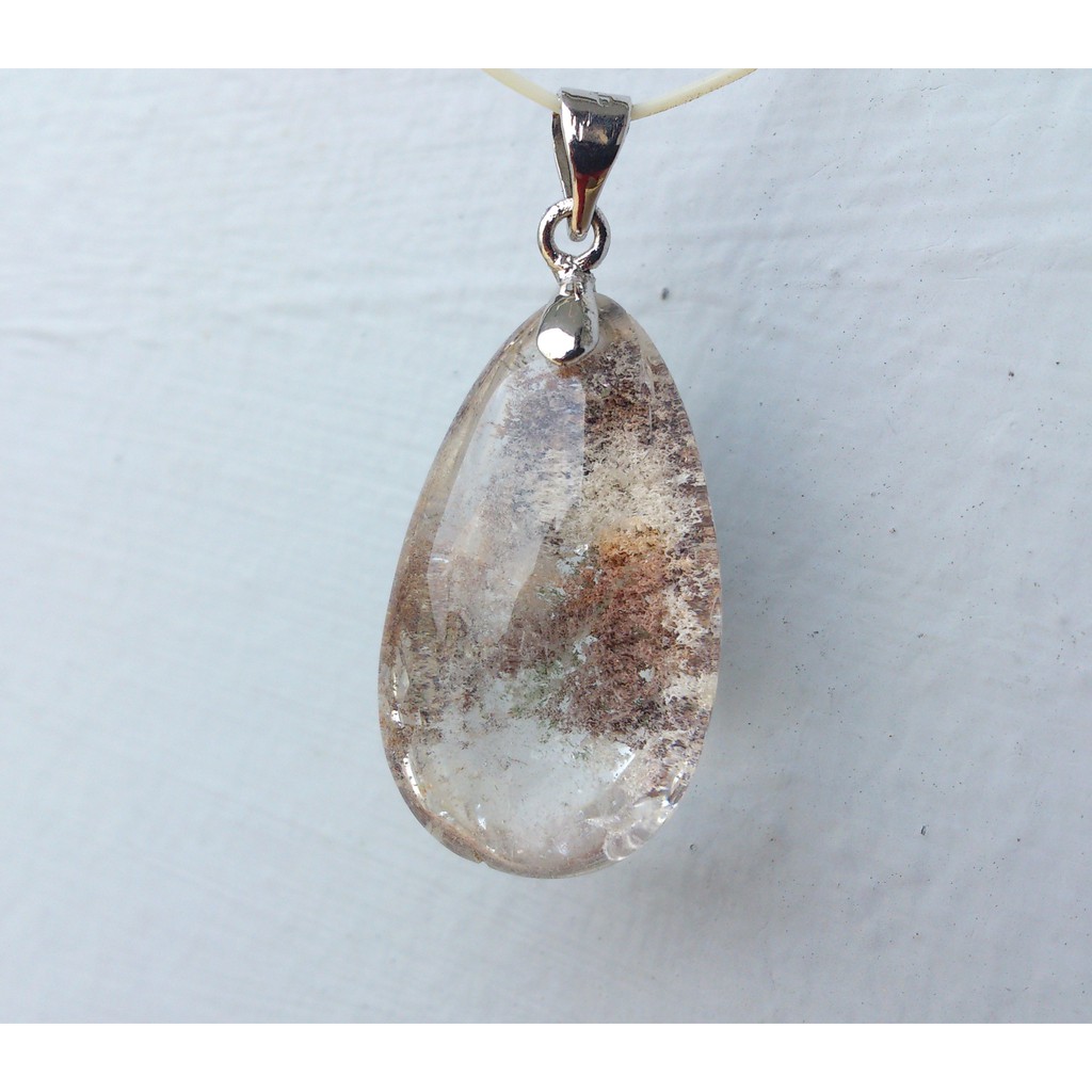 天然異象水晶墜子吊墜幽靈異像水晶幻影水晶庭園水晶苔蘚水晶天然風景石國畫石景觀石畫圖石 蝦皮購物