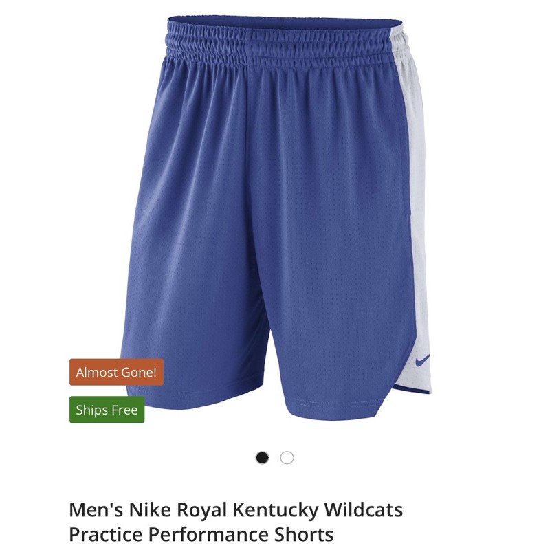 Nike Kentucky Wildcats NCAA Dri Fit 籃球 短褲