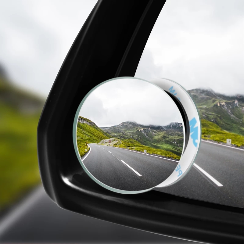 車用360度 廣角圓形凸面鏡 車輛側盲點鏡 廣角後視鏡小圓鏡