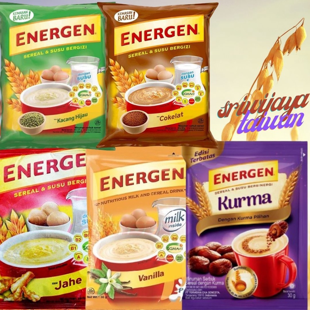 Energen Sereal 麥片牛奶素1 Package 10包 印尼傳統養生早餐薑味燕麥奶燕麥片
