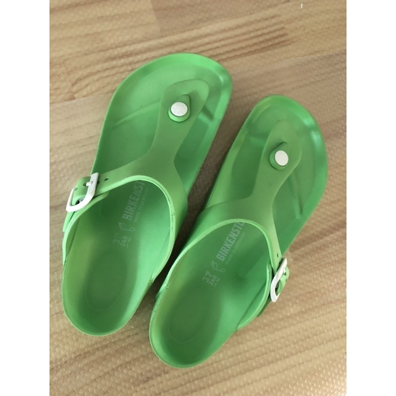 二手 勃肯EVA系列 Gizeh 綠色夾腳拖鞋
