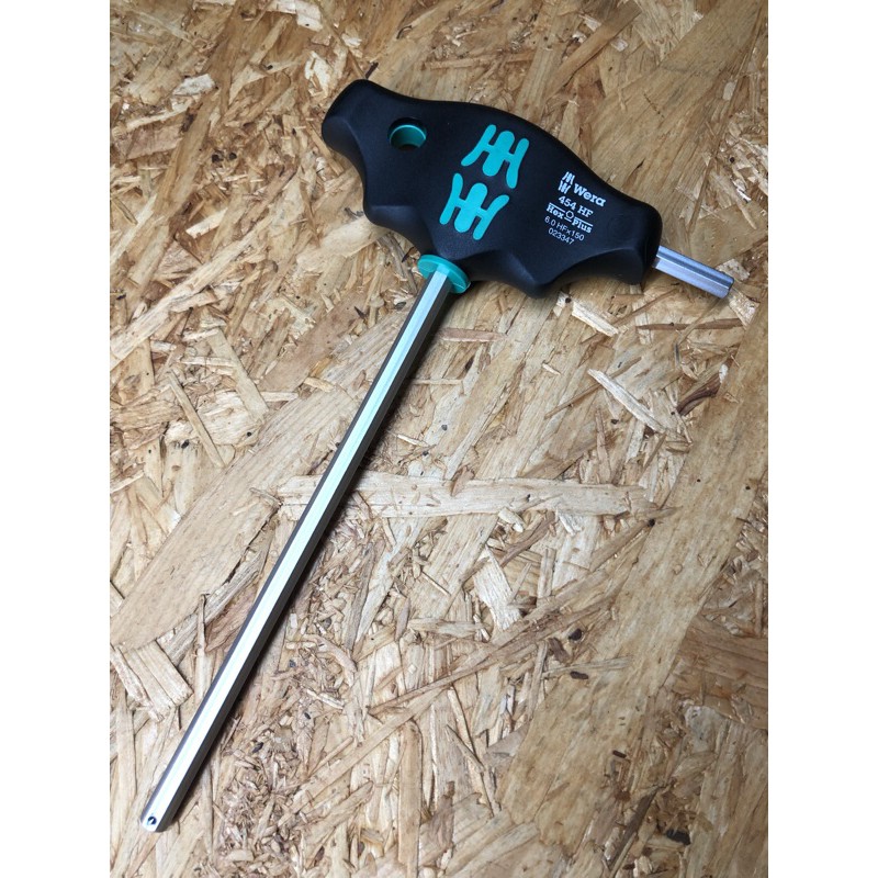 WERA 454 HF 固持 T形 六角扳手 6x150mm（有現貨）