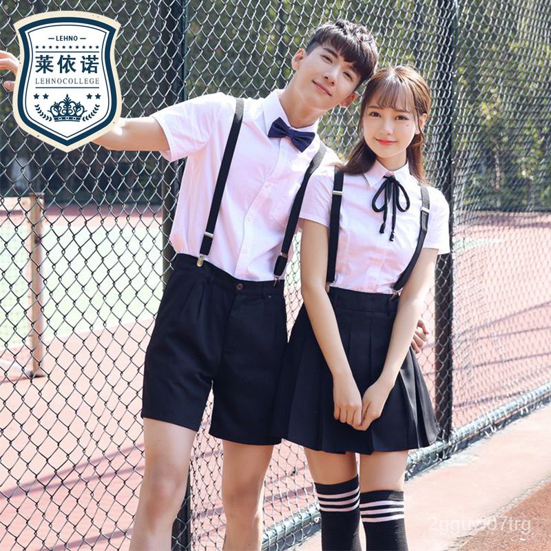 學院風校服套裝夏學生班服韓國高中生韓版jk制服男女畢業照服裝l7q1 蝦皮購物