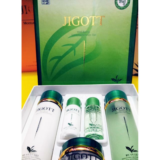 現貨 限定 韓國 JIGOTT 綠茶 保濕 護膚 禮盒 五件組